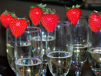 strawberries champagne Artist Edge Photography